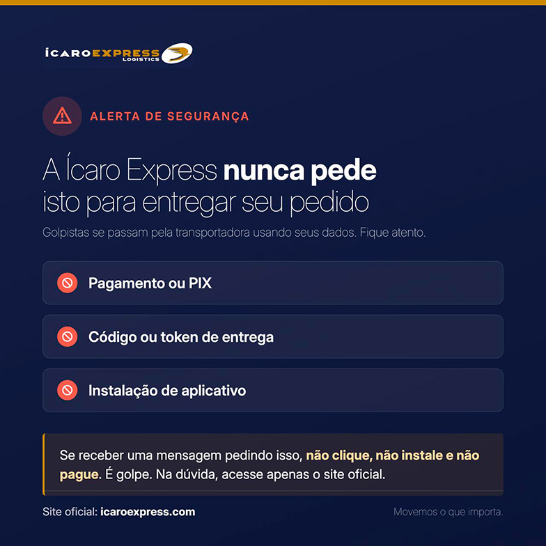 Comunicado da Ícaro Express